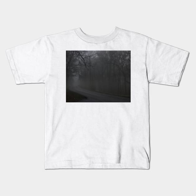 Rainy Parkway Days Kids T-Shirt by Isla Creek Casuals